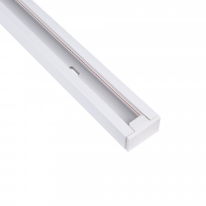 Carril monofásico de PVC para focos LED - Superficie - 2 metros