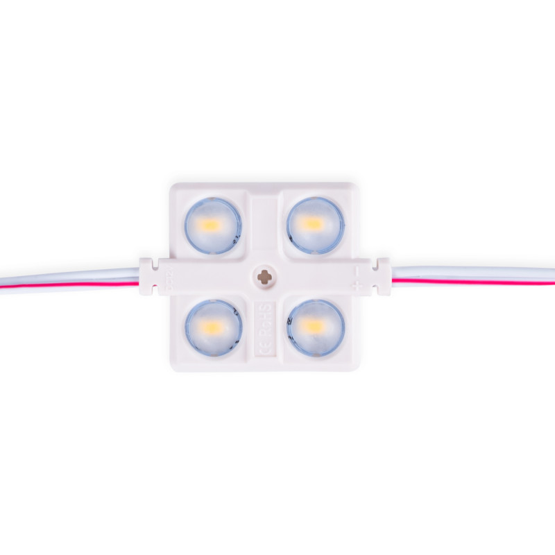 Módulo LED cuadrado para rótulos - 2W - 12V - IP65 - 160º - 3000K