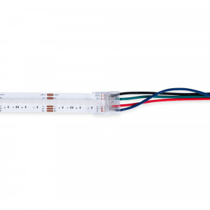 Conector Hippo Tira RGB COB a Cable - PCB 12mm - 4 pines - IP20 - Máx. 24V