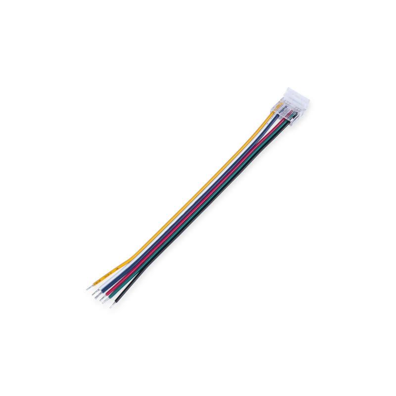 Conector Hippo RGB + CCT COB Tira a Controlador - PCB 12mm - 6 pines - IP20 - Máx. 24V