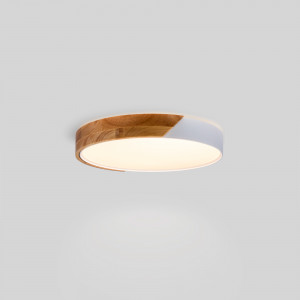 Plafón LED techo CCT 24W - Madera y Policarbonato - ø40cm - IP22