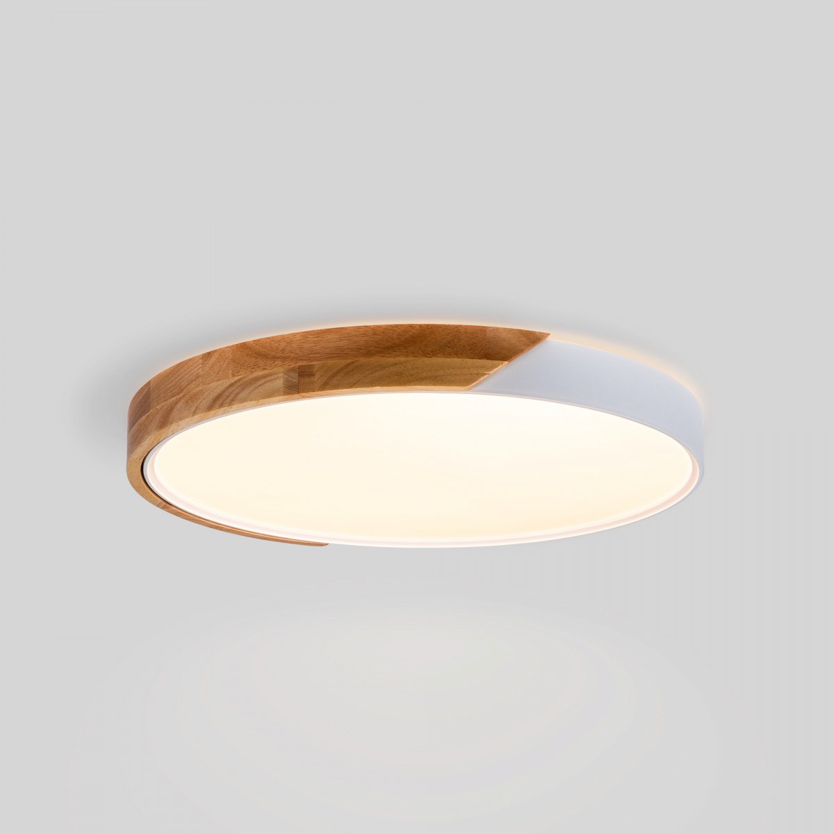 Plafón LED techo CCT 36W - Madera y Policarbonato- ø50cm - IP22