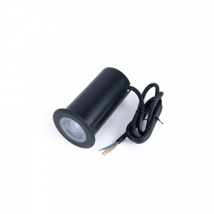 Baliza LED empotrable en suelo 10W - Blanco cálido - IP67 - Color Negro