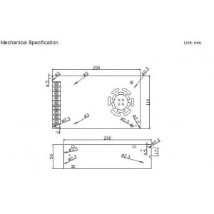 Fuente de alimentación conmutada 12V 300W