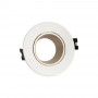 Aro downlight circular basculante para bombilla GU10 / MR16 - Bajo UGR - Corte Ø75 mm