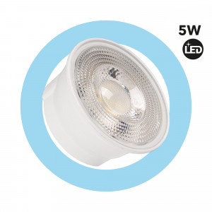 Μονάδα LED 5W για δακτύλιο downlight MR16 - Επίπεδος σχεδιασμός - 50º - 500lm - CRI 80