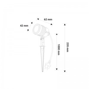 Foco LED con pincho 3W