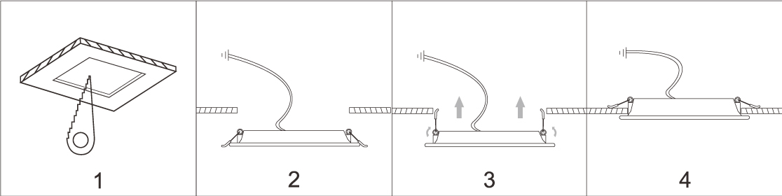 instalación downlights empotrables