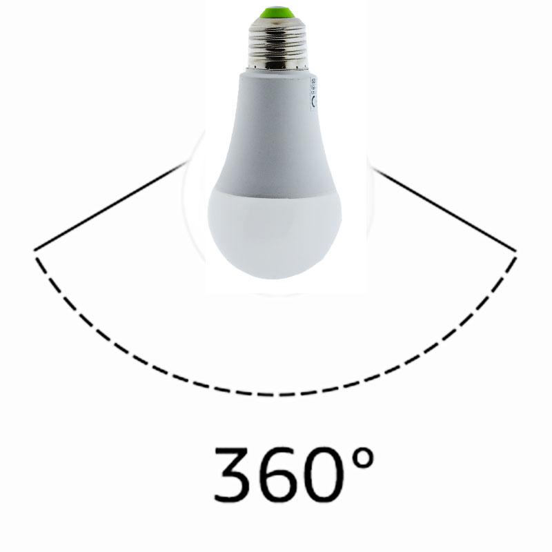 Lampada A Led E27 Con Sensore Crepuscolare 9W A60 Caldo 2700K Bulbo 806lm  SKU-4459