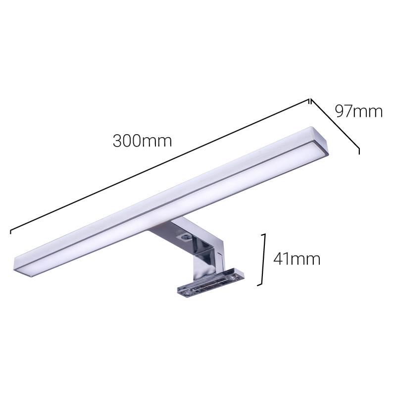LED Badspiegelleuchte für 30cm Spiegel 5W IP44 | Badbeleuchtung