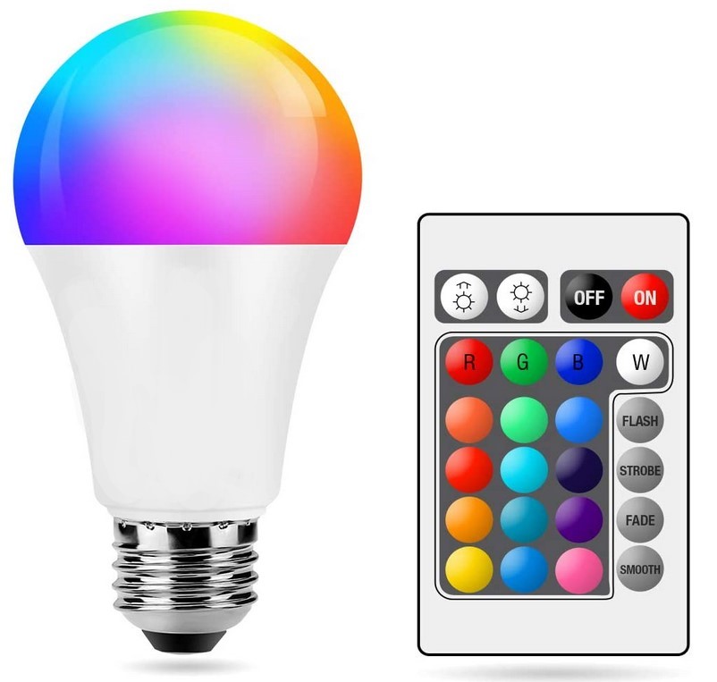 Bombilla LED E27, 10W, RGB+CCT WiFi + Mando A Distancia - Pinturas El  Artista