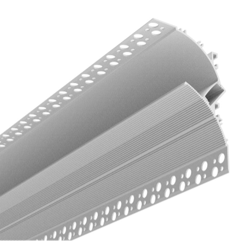 Profilo in alluminio per strisce LED wall washer 66x120 mm
