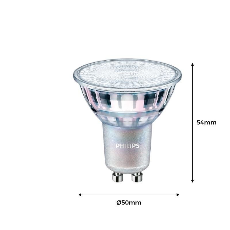 10 pz LAMPADINA DIMMERABILE LED 8W PORTAFARETTO GU10 DICROICA 90° SPOT 220V