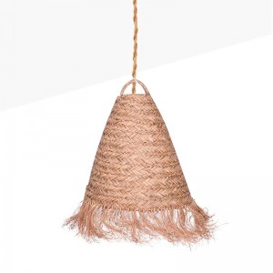 Lampada a sospensione in fibre naturali "NAM"