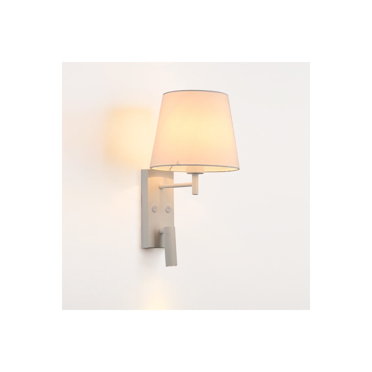 Nova Luce Valencia Lampada da parete con lampada da lettura a LED » Bianco