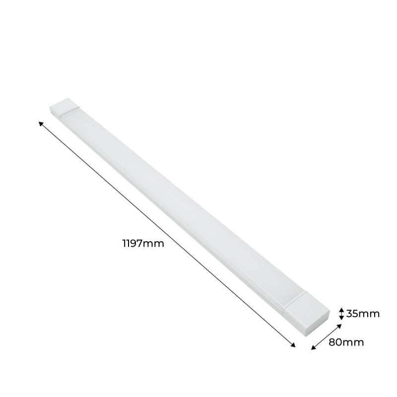 luci lineari 40W 4000K illuminazione ufficio e supermercati L0202B - HOOLED