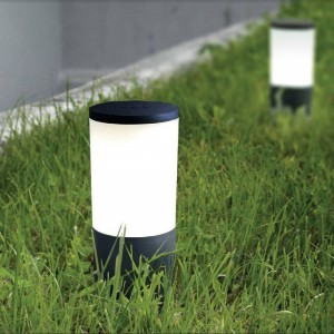 FUMAGALLI AMELIA PALETTO DA GIARDINO PER ESTERNI DIFFUSORE NERO OPALE CON LAMPADINA E27 6W 4000K