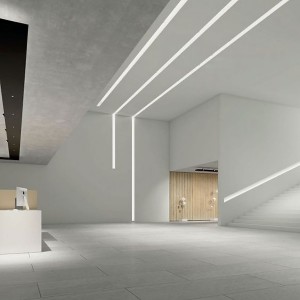 Profilo da incasso in alluminio per striscia LED con diffusore