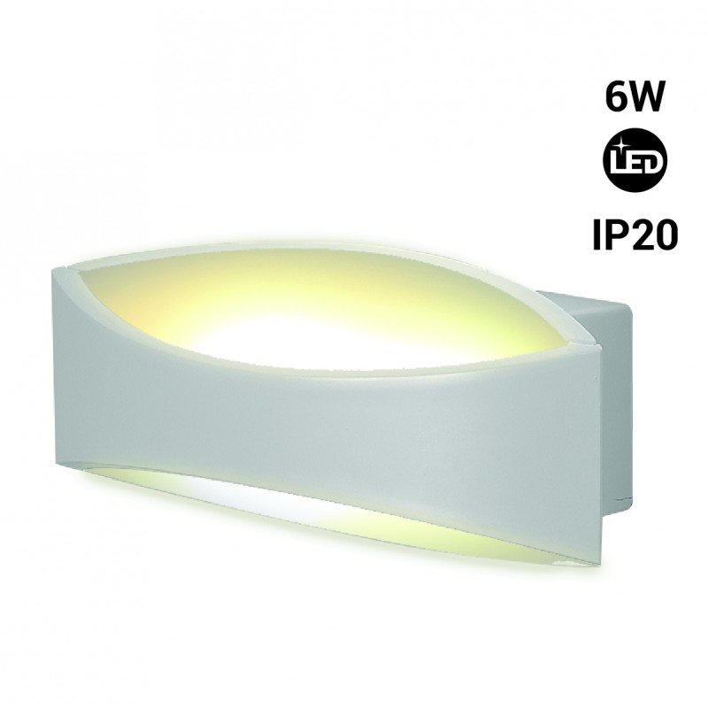 Applique da parete LED bidirezionale - IP20 - 3000K - 6W