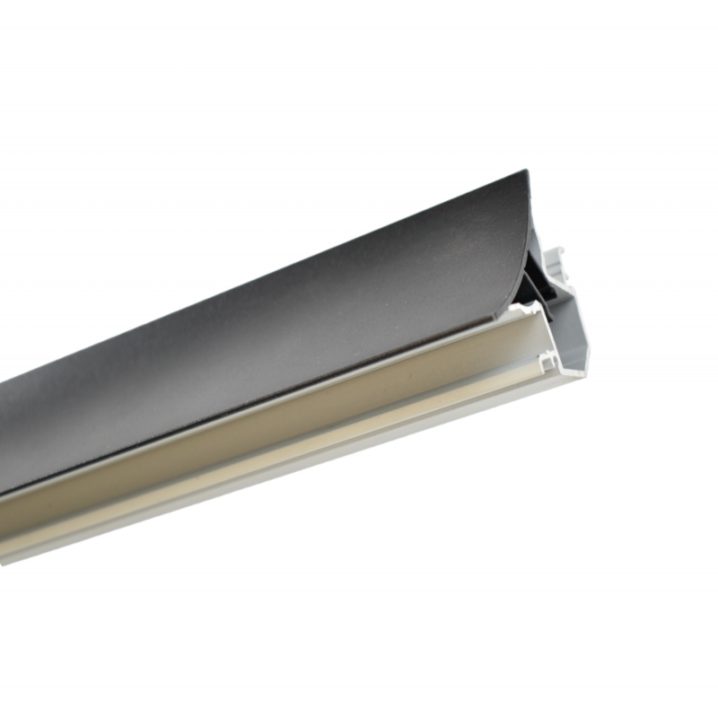 Il profilo angolare in alluminio 38,7x39 mm con strisce LED