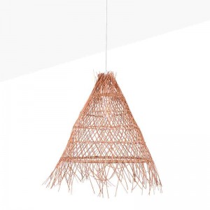 Lampada a sospensione in vimini "Willow" con interruttore e spina