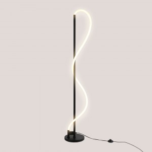 Lampada da terra moderna neon ondulato "Corda" - 360º - Dimmerabile - 30W - 3000K