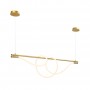 Lampada a sospensione moderna neon ondulante "Corda" - 360º - 45W - 3000K