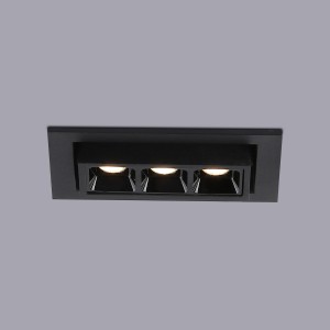 Faretto lineare LED da incasso 6W - Orientabile - UGR18 - CRI90