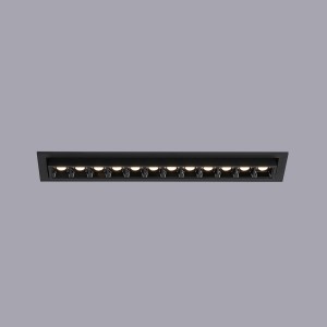 Faretto lineare LED da incasso 20W - Orientabile - UGR18 - CRI90 - Chip OSRAM - 2800K