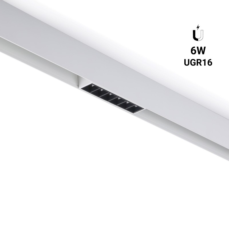 Faretto lineare LED a binario magnetico 48V - 6W - UGR 16 - Bianco