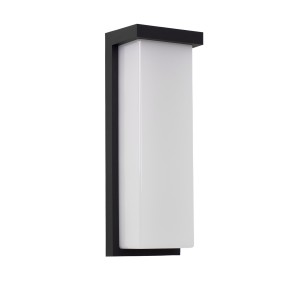 Lampada da parete in alluminio per esterni "Retal" - Potenza regolabile: 18W-20W-22W - CCT- IP65