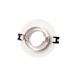 Anello downlight basculante per lampadine GU10/MR16 - Foro Ø75 mm