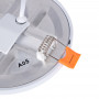 Downlight LED da incasso 8W - Diametro del foro regolabile: Ø 50-90mm