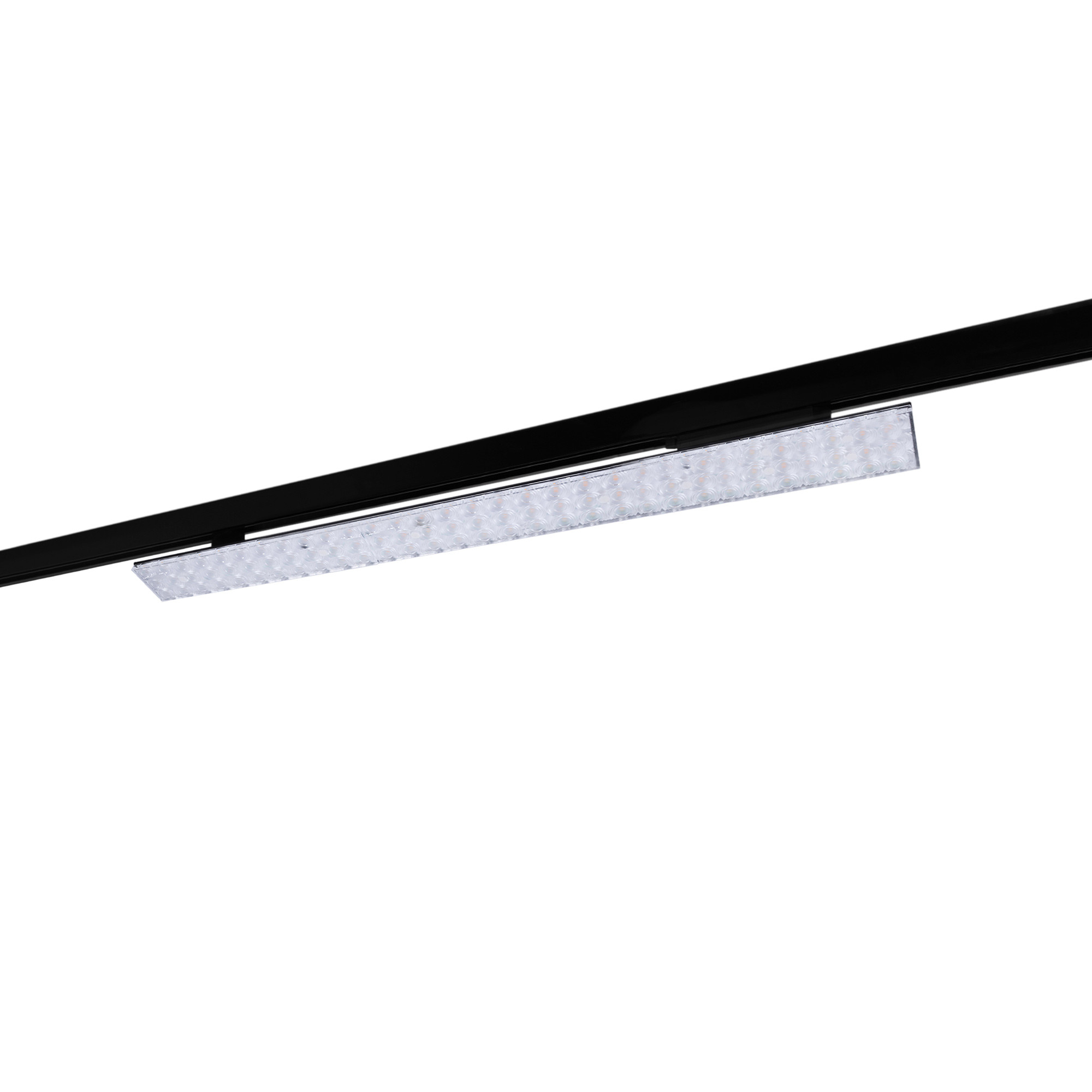 Faretto LED lineare a binario trifase - 40W CCT - Nero