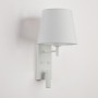 Pack x 2 - Applique da parete "NOAH" con luce di lettura a LED 3,4W - Bianco