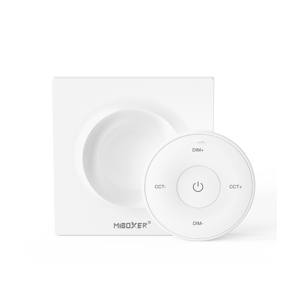 Mini controller RF - Monocolore + CCT - Base magnetica - Mi Light - Bianco