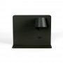 Pack x 2 - Lampada da lettura a parete con porta USB "BASKOP" - 6W - design orizzontale - Nero