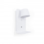 Pack x 2 - Lampada da lettura a parete con porta USB "BASKOP" - 6W - design verticale - Bianco