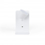 Pack x 2 - Lampada da lettura a parete con porta USB "BASKOP" - 6W - design verticale - Bianco