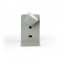 Pack x 2 - Lampada da lettura a parete con porta USB "BASKOP" - 6W - design verticale - Grigio