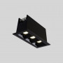 Downlight lineare LED da incasso 6W - UGR18 - CRI90 - Chip OSRAM - Nero