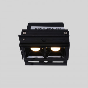 Faretto lineare LED incasso a scomparsa - 4W - UGR18 - CRI90 - Nero