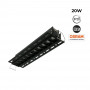 Foco lineal LED integrable en pladur - 20W - UGR18 - CRI90 - Negro