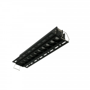 Faretto lineare LED incasso a scomparsa - 20W - UGR18 - CRI90 - Nero