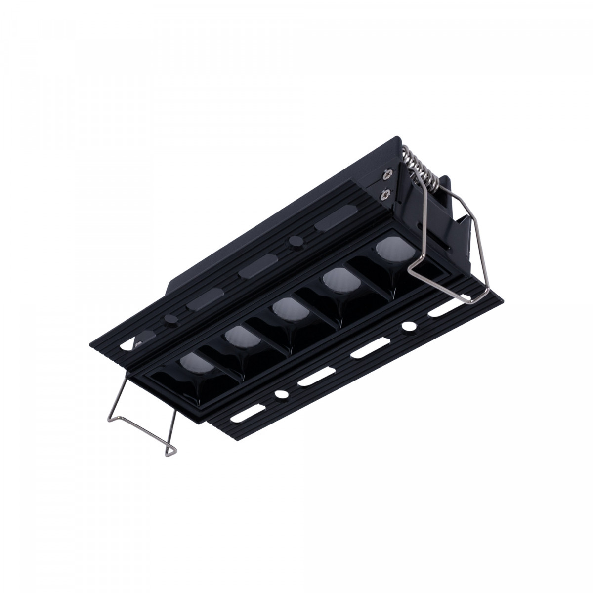 Faretto lineare LED incasso a scomparsa - 12W - UGR18 - CRI90 - Nero