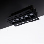 Faretto lineare LED incasso a scomparsa - 12W - UGR18 - CRI90 - Nero