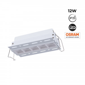 Faretto lineare LED incasso a scomparsa - 12W - UGR18 - CRI90 - Bianco