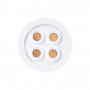 Downlight LED rotondo da incasso 8W - Chip Osram - UGR18 - Taglio Ø 58mm - Bianco