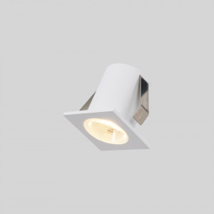 Downlight LED quadrato da incasso 2W - Chip Osram - UGR18 - Taglio Ø 25mm - Bianco