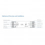 Controller monocolore 12-48V DC - 15A - RF 2.4G - PUSH dimmer - Skydance